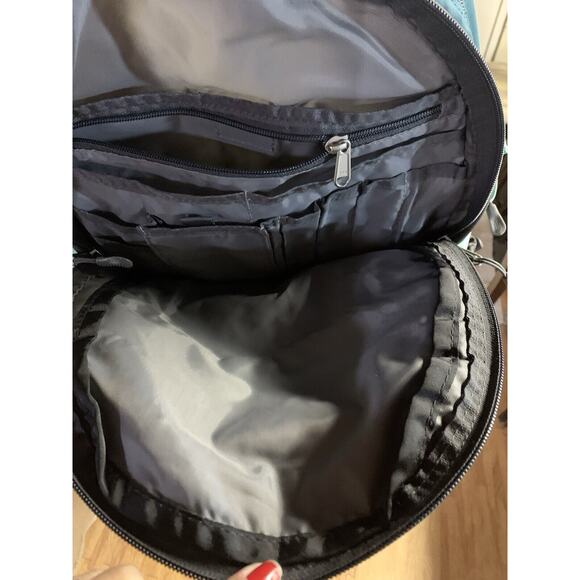 The North Face Sure Shot Backpack Daypack Padded Hiking Acqua Blue - Picture 6 of 7